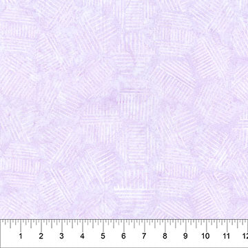 Cotton Print Banyan Pastel Purple Hexies Fabric 44/45
