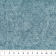 Cotton Print Banyan Steel Blue Hexies Fabric 44/45