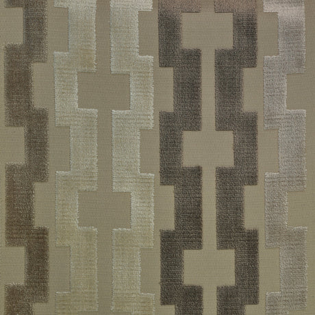 Cut Velvet Upholstery Fabric Bardot Geometric Pattern