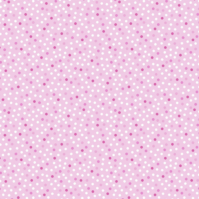 Polyester Cuddle Fabric Lots a Dots Blush
