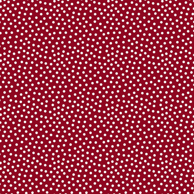 Quilting Cuddle Fabric Cardinal Lots a Dots