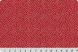 Quilting Cuddle Fabric Cardinal Lots a Dots