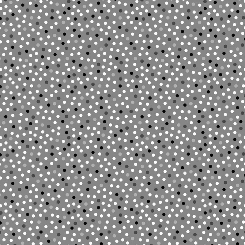 Quilting Cuddle Gray Dots Fabric Per Yard