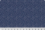 Polyester Cuddle Fabric Navy Lots a Dots