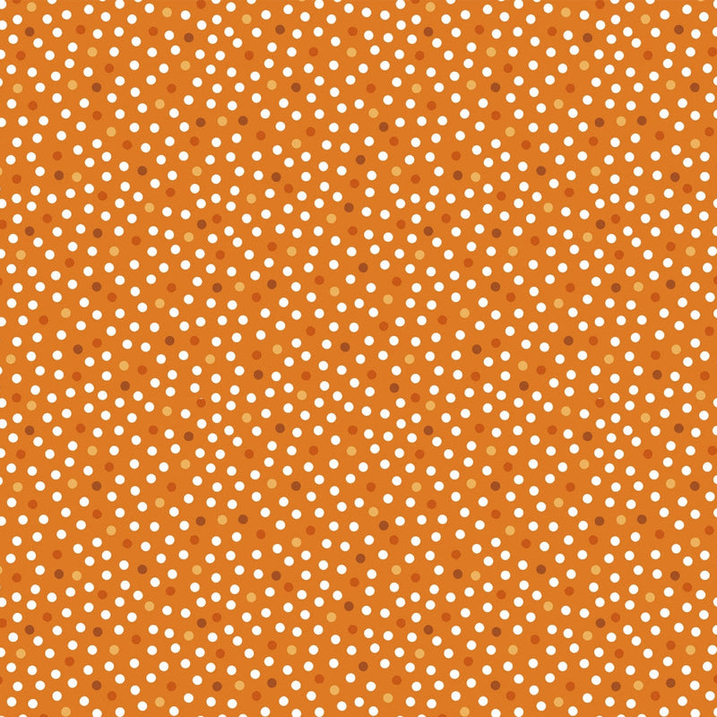 Quilting Cuddle Orange Dots Fabric Per Yard