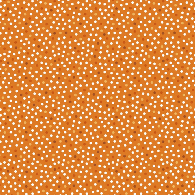 Quilting Cuddle Orange Dots Fabric Per Yard