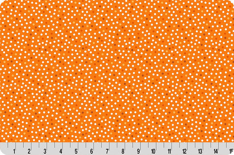 Quilting Cuddle Orange Dots Fabric Per Yard