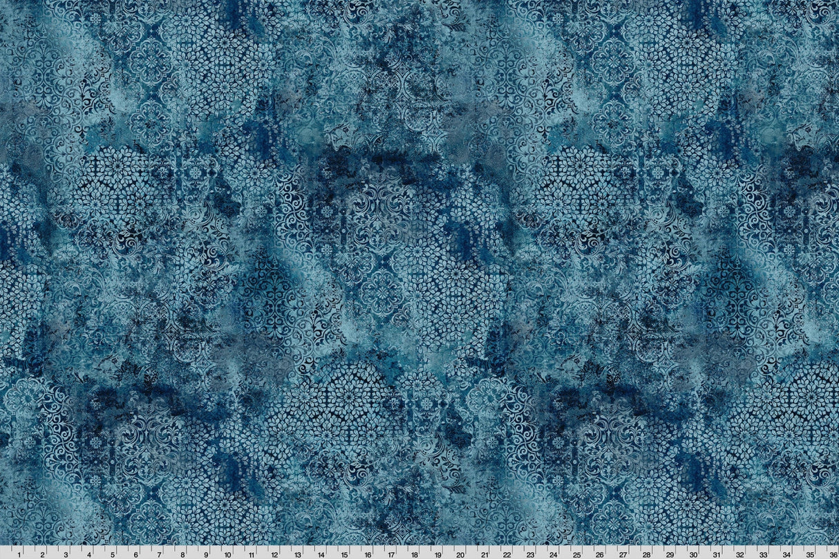 Quilting Cuddle Fabric Dark Sea Stone Wash