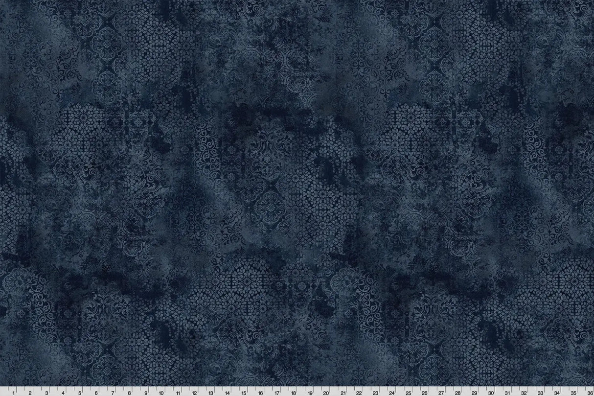 Quilting Cuddle Fabric Navy Stone Wash