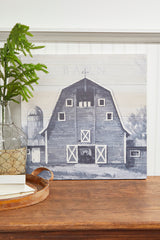 22” Holiday Barn Wall Art
