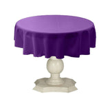 Tablecloth Dull Bridal Satin Fabric - 54" Round, Color Options (1 Piece)