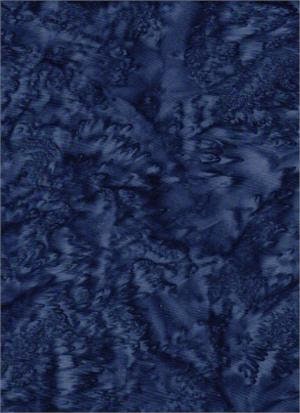 Batik Cotton Serendipity Blender Deep Navy Blue Watercolor Batik Fabric