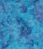 Batik Cotton Island Hopping Palm Trees Turquoise Blue