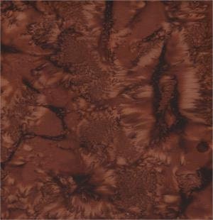 Batik Cotton Watercolor Blender Tonal Coffee Brown 44/45" Wide Batik Textiles