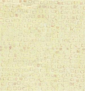 Batik Cotton Light Gray Squares on Cream Greenish Background