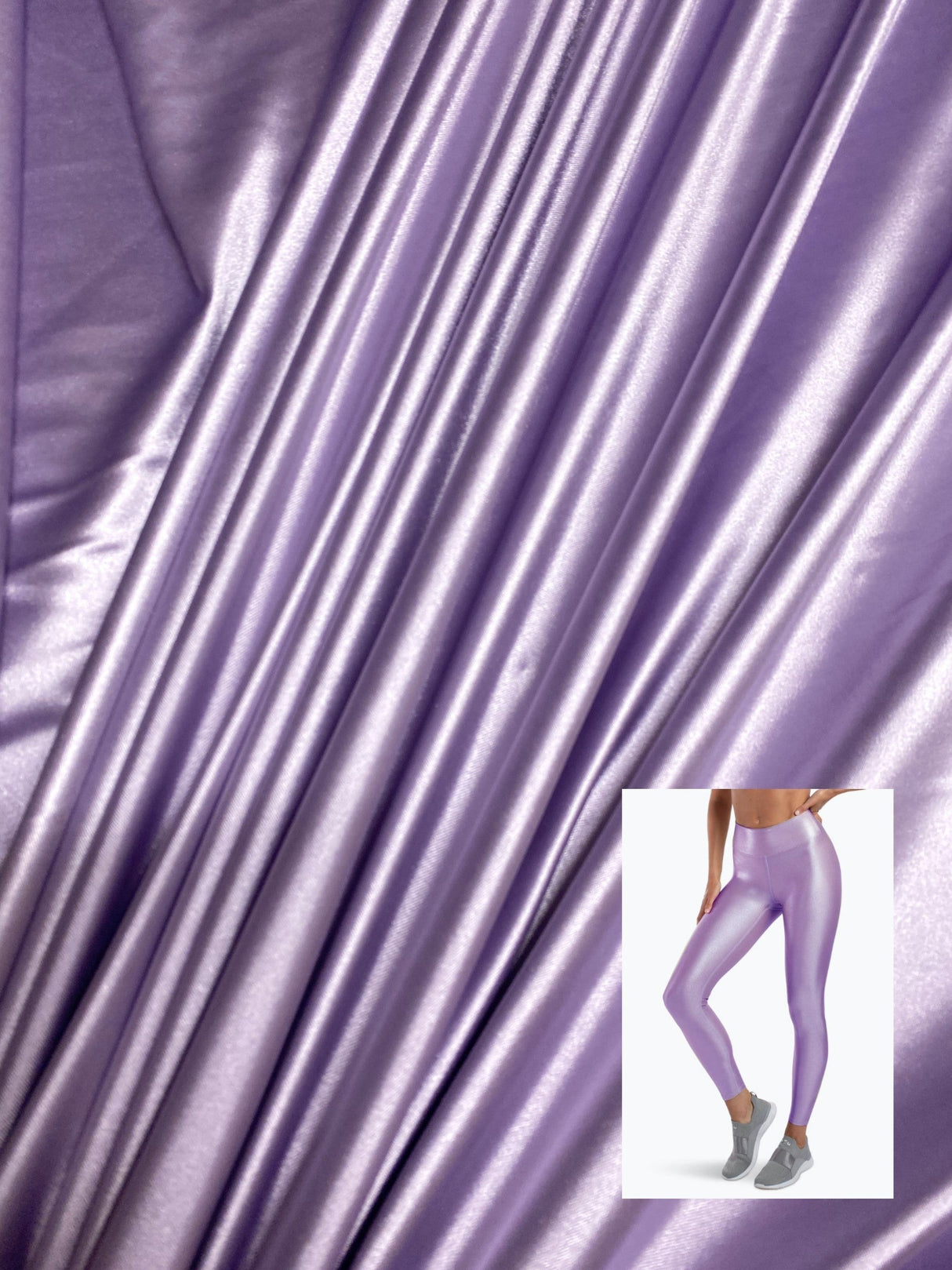 Shiny Nylon Spandex Lavender
