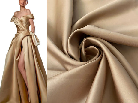 Gold Mikado Fabric