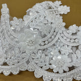 Beaded Floral Lace Trim