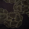 Linen Jacquard Floral Embroidery Fabric