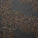 Linen Jacquard Floral Embroidery Fabric