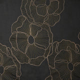 Linen Jacquard Floral Embroidery Fabric