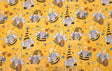 Quilting Cotton Bee Gnomes 100% Cotton Fabric