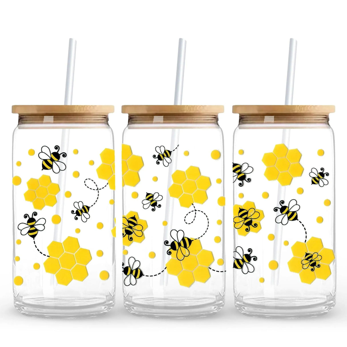 UV DTF Wrap - Bees & Honey (9.7" x4.3")