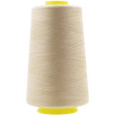 1 Pack of 6000 Yard Beige Spools Sewing Thread All Purpose 100% Spun Polyester Overlock Cone
