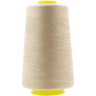 1 Pack of 6000 Yard Beige Spools Sewing Thread All Purpose 100% Spun Polyester Overlock Cone