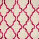 Embroidered Cotton Fabric Bella Crewel Medallion Curtains Draperies 57"