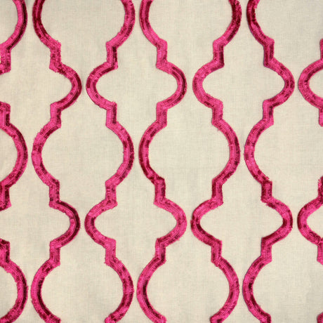Embroidered Cotton Fabric Bella Crewel Medallion Curtains Draperies 57"