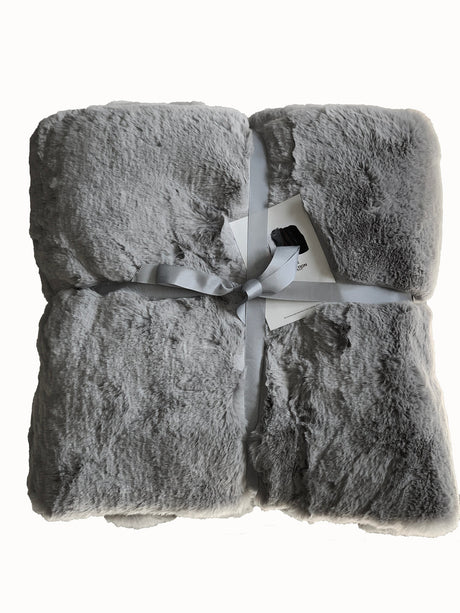 Bella Luxury Faux Fur Soft Crystal Velvet Throw Blanket Fabric