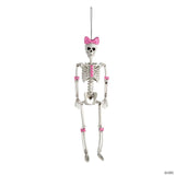 Bella Bones Pink Bows & Hearts Posable Skeleton Halloween Decoration