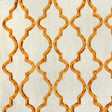 Embroidered Cotton Fabric Bella Crewel Medallion Curtains Draperies 57"