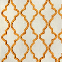 Embroidered Cotton Fabric Bella Crewel Medallion Curtains Draperies 57"