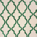 Embroidered Cotton Fabric Bella Crewel Medallion Curtains Draperies 57"