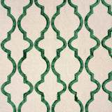 Embroidered Cotton Fabric Bella Crewel Medallion Curtains Draperies 57"