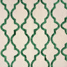 Embroidered Cotton Fabric Bella Crewel Medallion Curtains Draperies 57"
