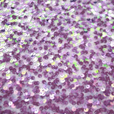Belle Stretch Mesh Sequin Polyester Spandex Fabric - Pink, Mint, Lilac, Light Blue Embroidered Sequin, 54/55" Width (1 Yard)