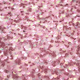 Belle Stretch Mesh Sequin Polyester Spandex Fabric - Pink, Mint, Lilac, Light Blue Embroidered Sequin, 54/55" Width (1 Yard)