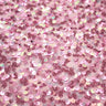 Belle Stretch Mesh Sequin Polyester Spandex Fabric - Pink, Mint, Lilac, Light Blue Embroidered Sequin, 54/55" Width (1 Yard)