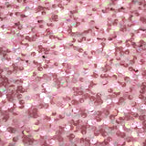 Belle Stretch Mesh Sequin Polyester Spandex Fabric - Pink, Mint, Lilac, Light Blue Embroidered Sequin, 54/55" Width (1 Yard)