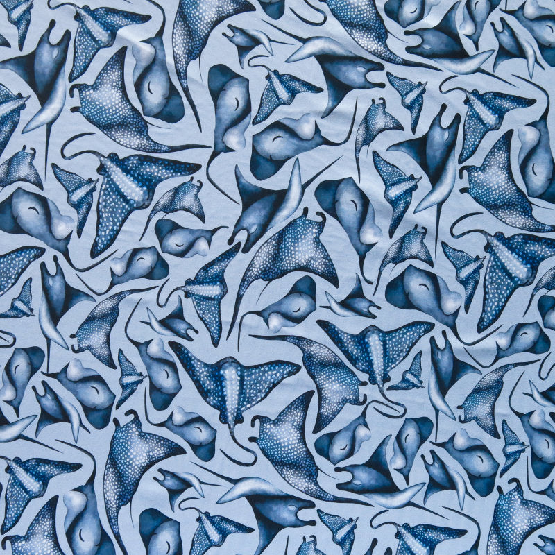 Swim Knit Nylon Spandex Beneath the Sea 29" Remnant
