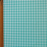 Poly Spandex Swimsuit Fabric Bermuda Green Gingham 4-Way Stretch