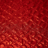 Betty Embossed Metallic Polyester Fabric - Red, Kelly, Fuchsia, Royal, Embossed Foiled Finish, 58/60" Width (1 Yard)