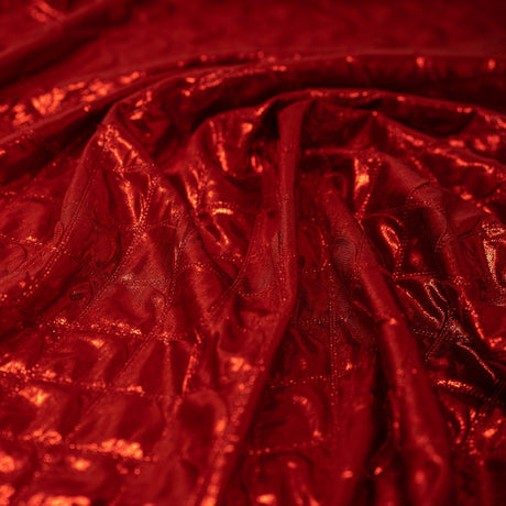 Embossed Metallic Polyester Fabric