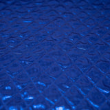 Betty Embossed Metallic Polyester Fabric - Red, Kelly, Fuchsia, Royal, Embossed Foiled Finish, 58/60" Width (1 Yard)