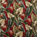 Cotton Heavy Barkcloth Bird of Paradise Tropical Leaves Fabric
