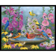 Fabric Panel Birdbath Gathering Elizabeth's Studio