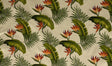 Cotton Print Birds of Paradise Palm Banana Leaf Upholstery Fabric